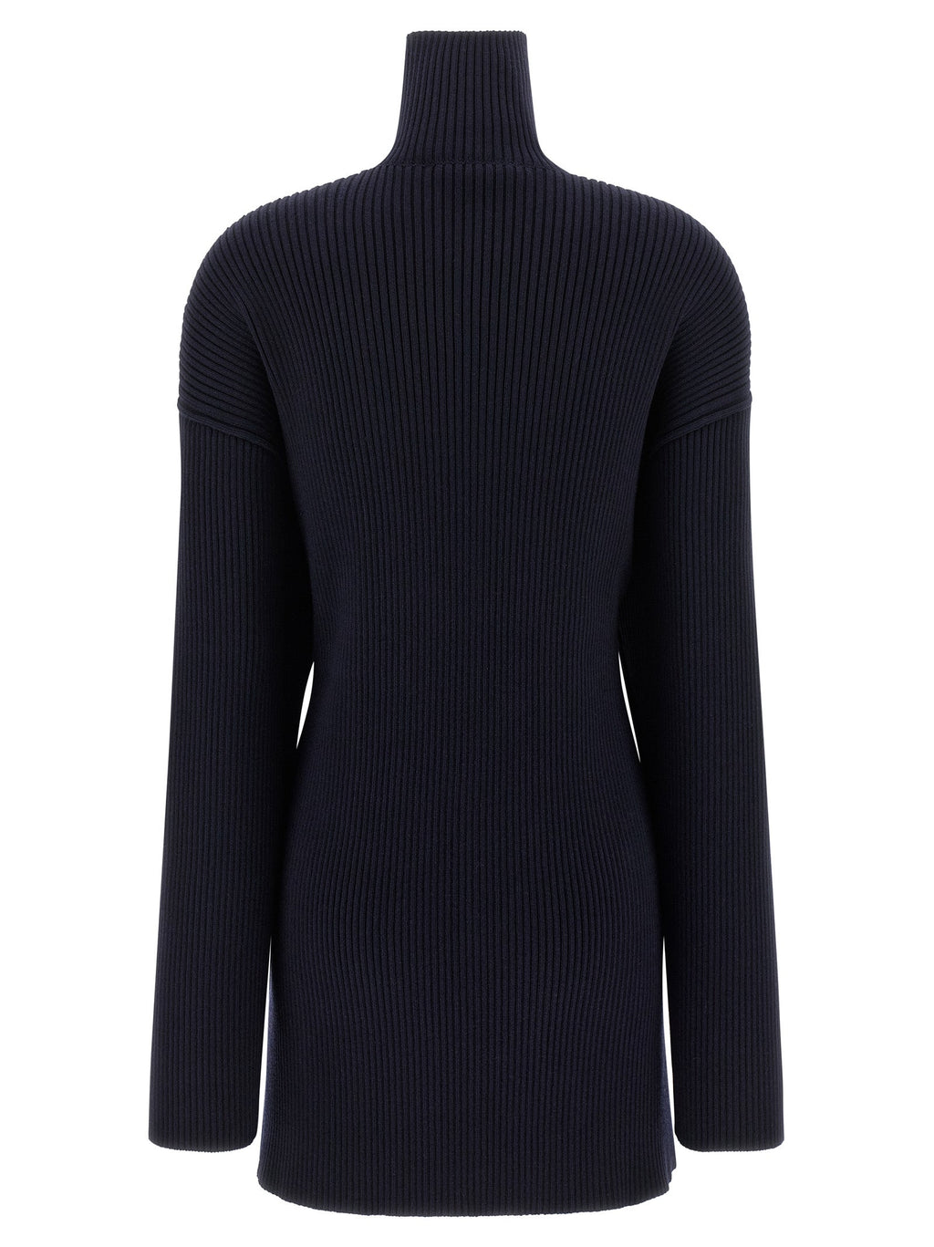 Balenciaga Blue Wool Short Dress Balenciaga