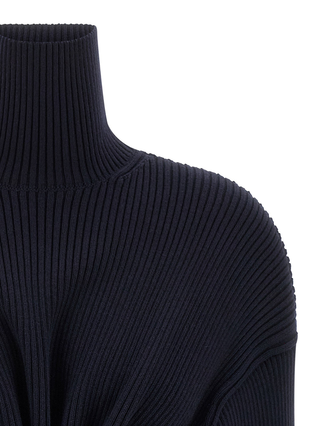 Balenciaga Blue Wool Short Dress Balenciaga