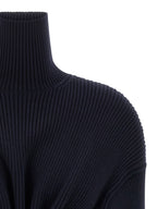 Balenciaga Blue Wool Short Dress Balenciaga