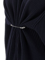Balenciaga Blue Wool Short Dress Balenciaga