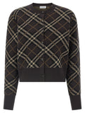 Burberry Brown Wool Cardigan Burberry