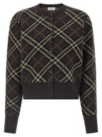 Burberry Brown Wool Cardigan Burberry