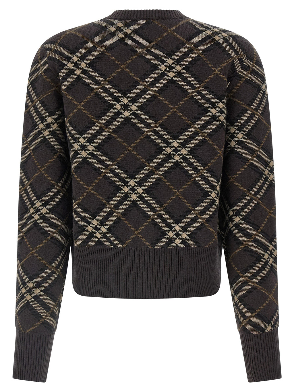 Burberry Brown Wool Cardigan Burberry