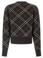 Burberry Brown Wool Cardigan Burberry
