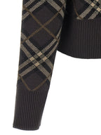 Burberry Brown Wool Cardigan Burberry