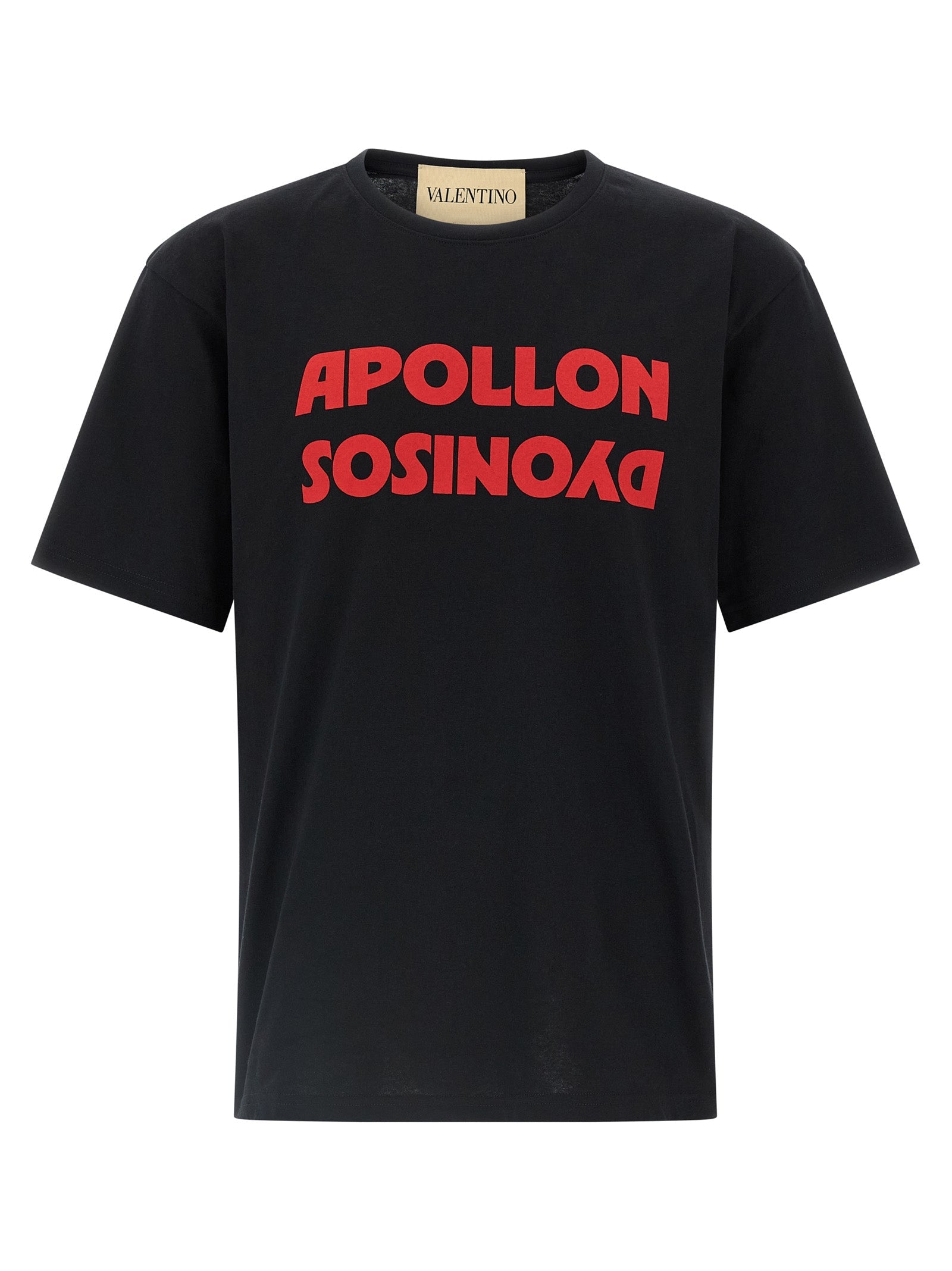 Valentino Garavani Black Cotton T-Shirt Valentino Garavani
