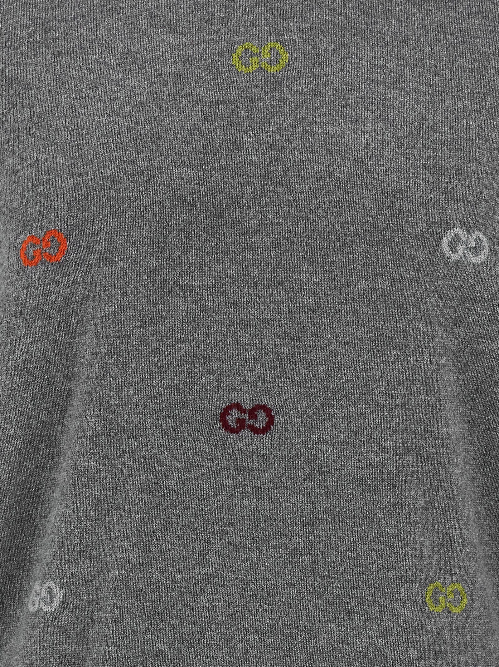 Gucci Gray Cashmere Cardigan Gucci