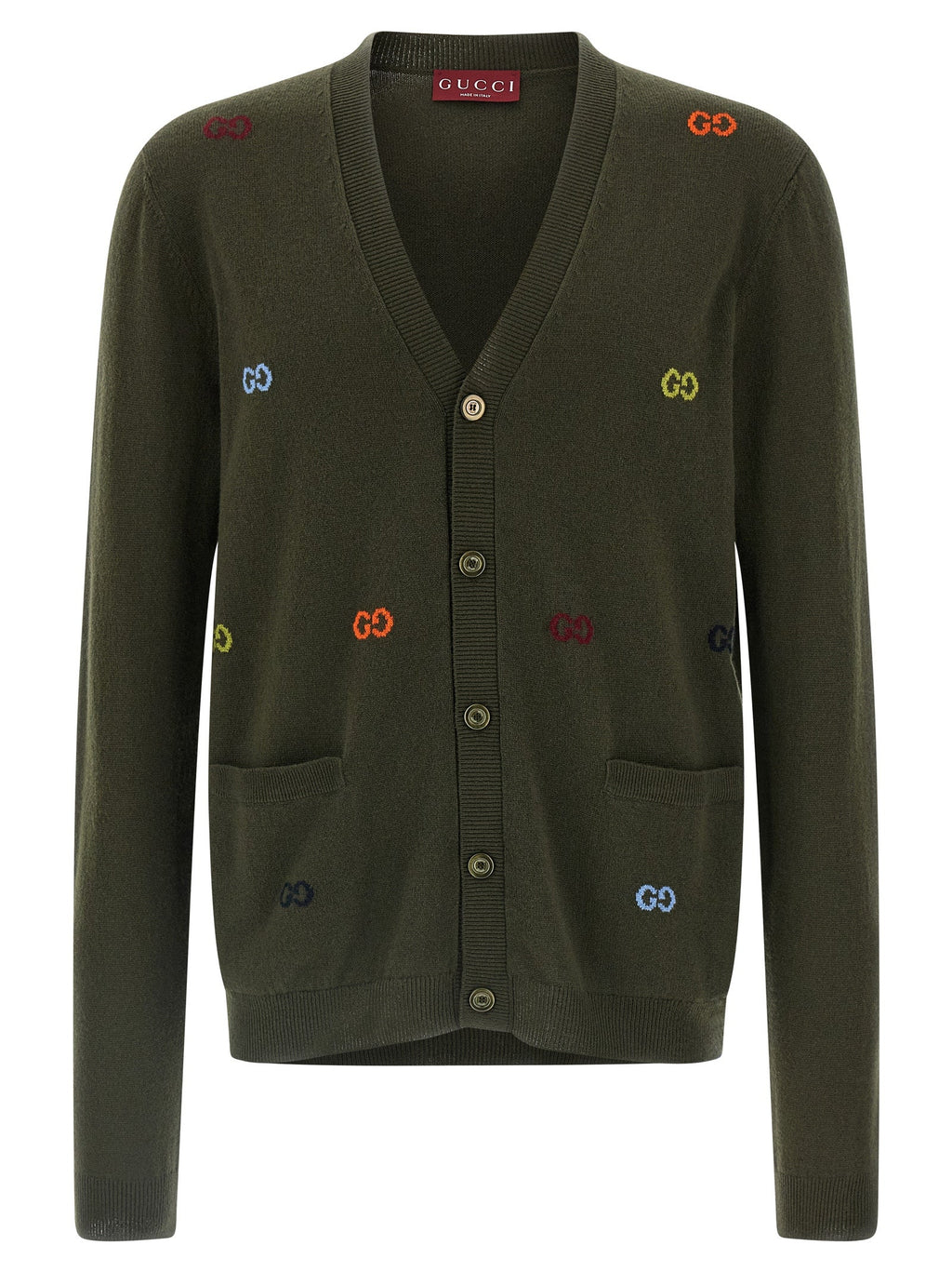Gucci Bicolor Cashmere Cardigan Gucci