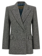 Valentino Garavani Gray Virgin Wool Blazer Valentino Garavani