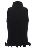 Fendi Black Polyester Sleeveles T-Shirt Fendi