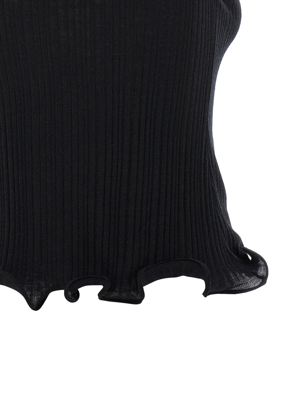 Fendi Black Polyester Sleeveles T-Shirt Fendi