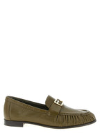 Fendi Bicolor Lamb Leather Slip-On Loafers Fendi