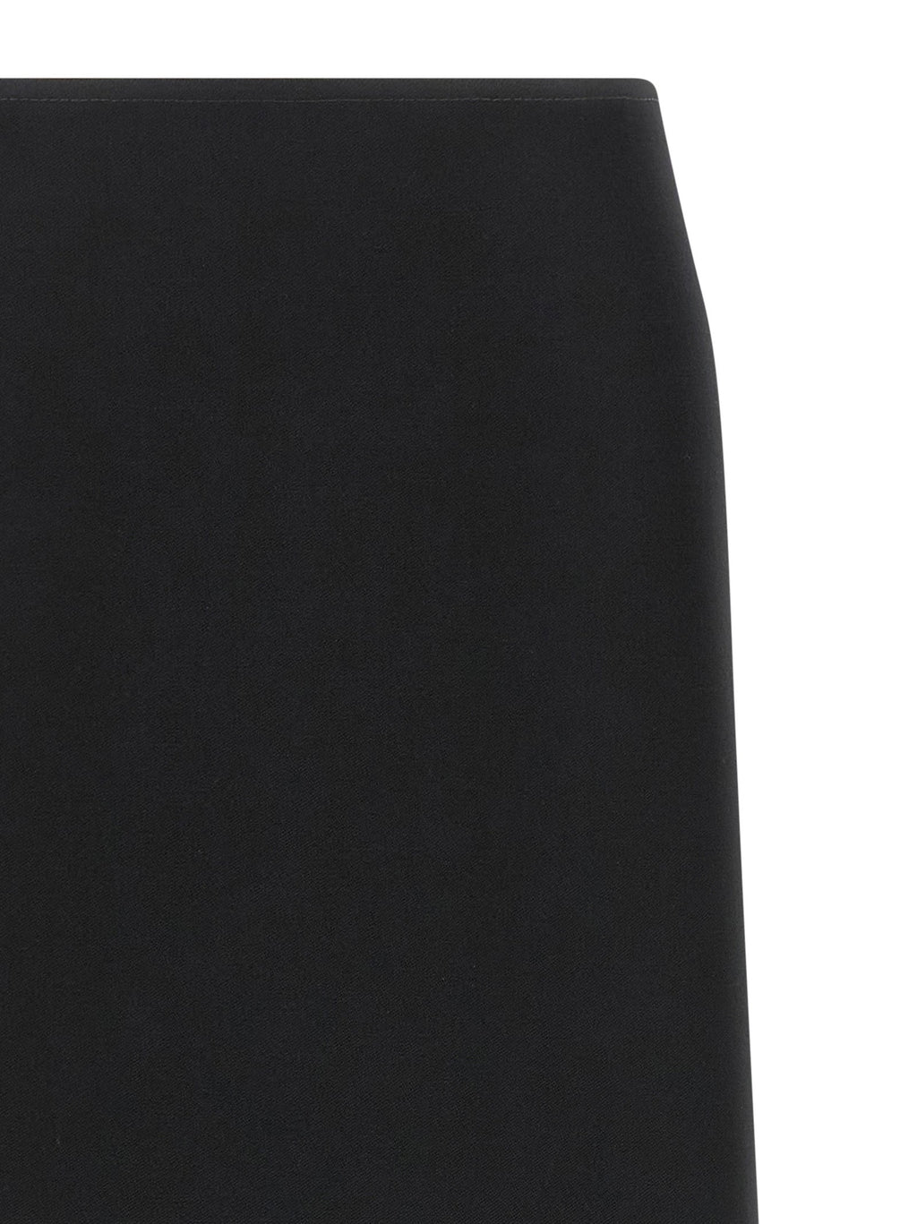 Fendi Black Virgin Wool Midi Skirt Fendi