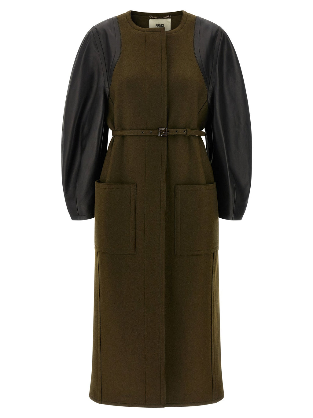 Fendi Bicolor Viscose Coat Fendi