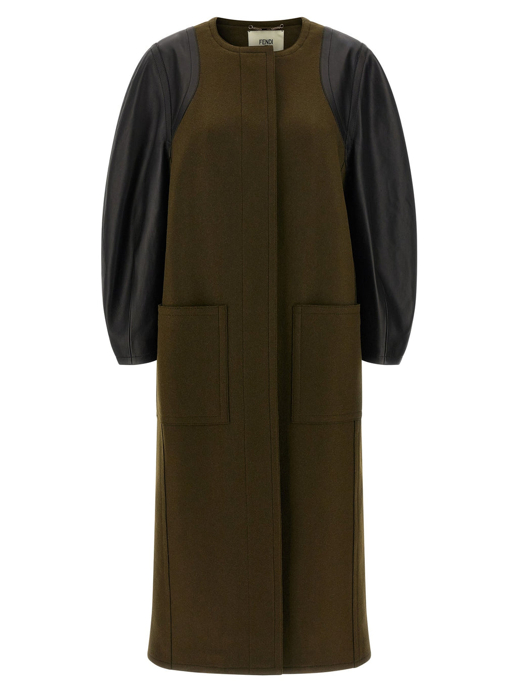 Fendi Bicolor Viscose Coat Fendi