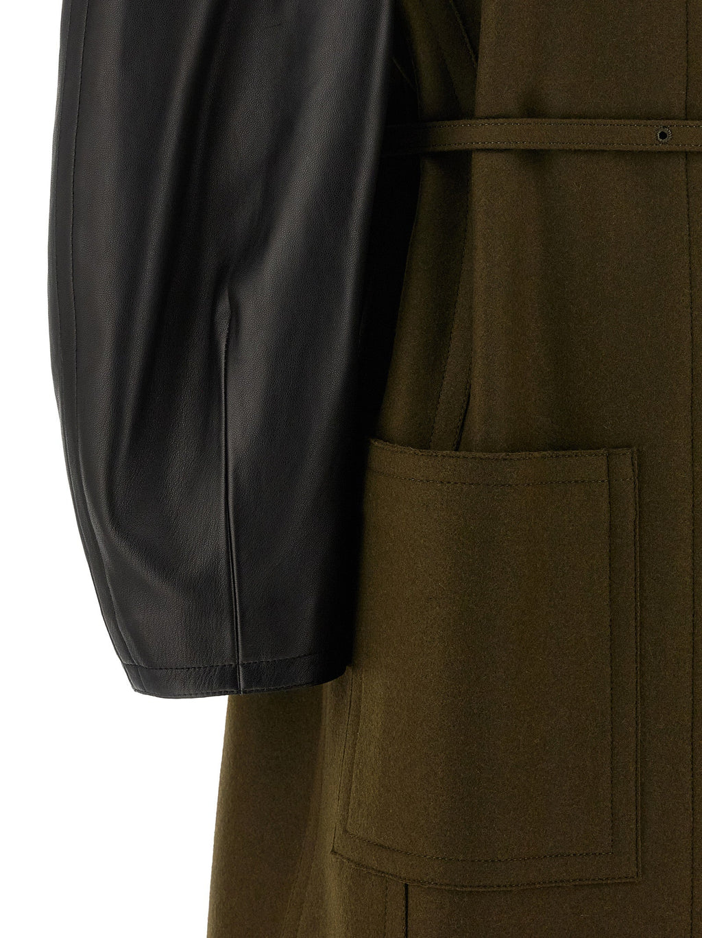 Fendi Bicolor Viscose Coat Fendi