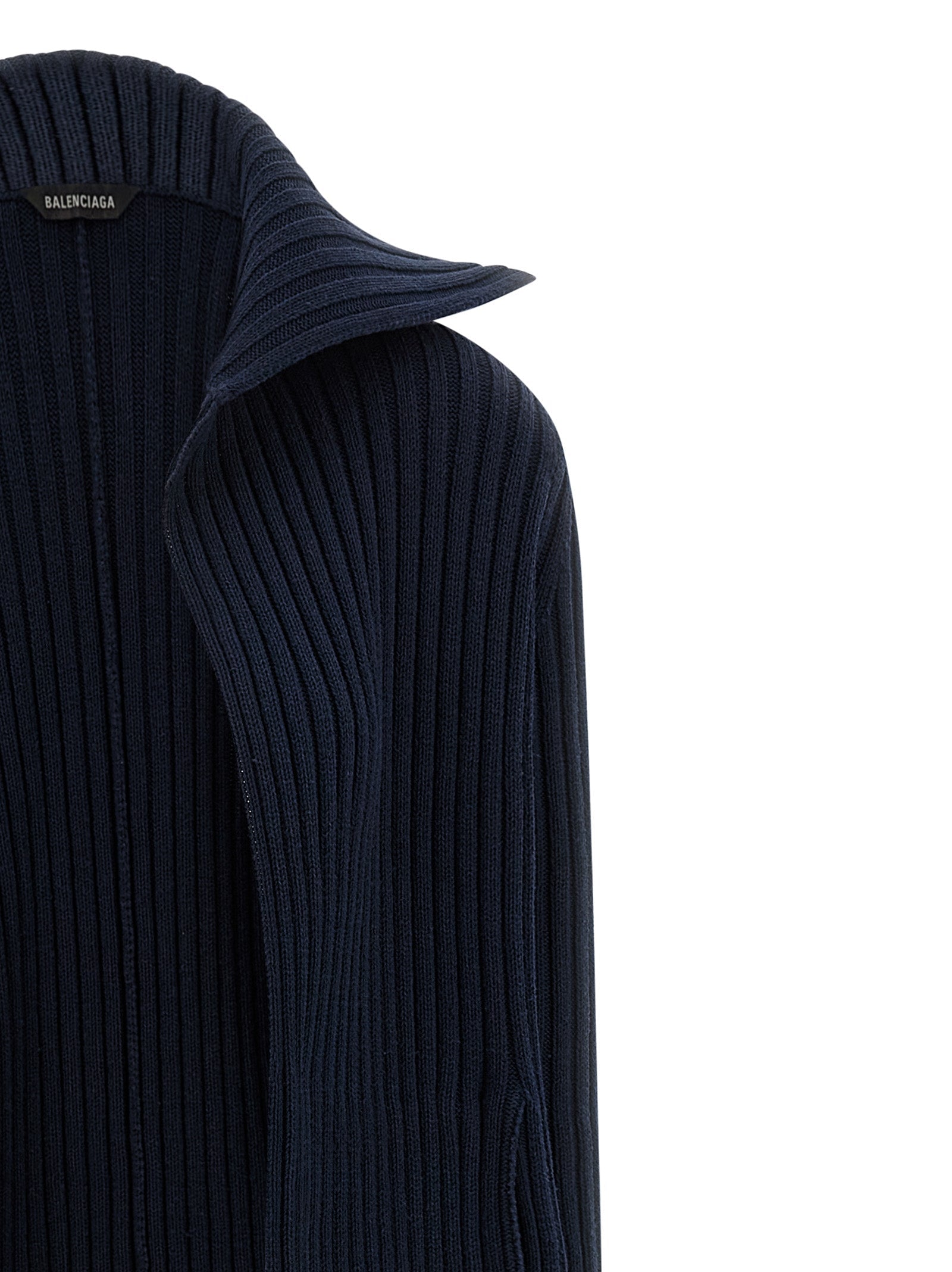 Balenciaga Blue Polyester Cardigan Balenciaga