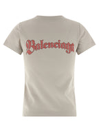 Balenciaga Gray Cotton T-Shirt Balenciaga