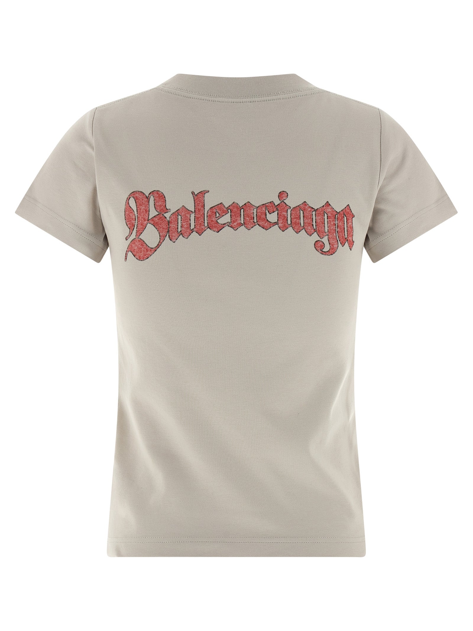 Balenciaga Gray Cotton T-Shirt Balenciaga