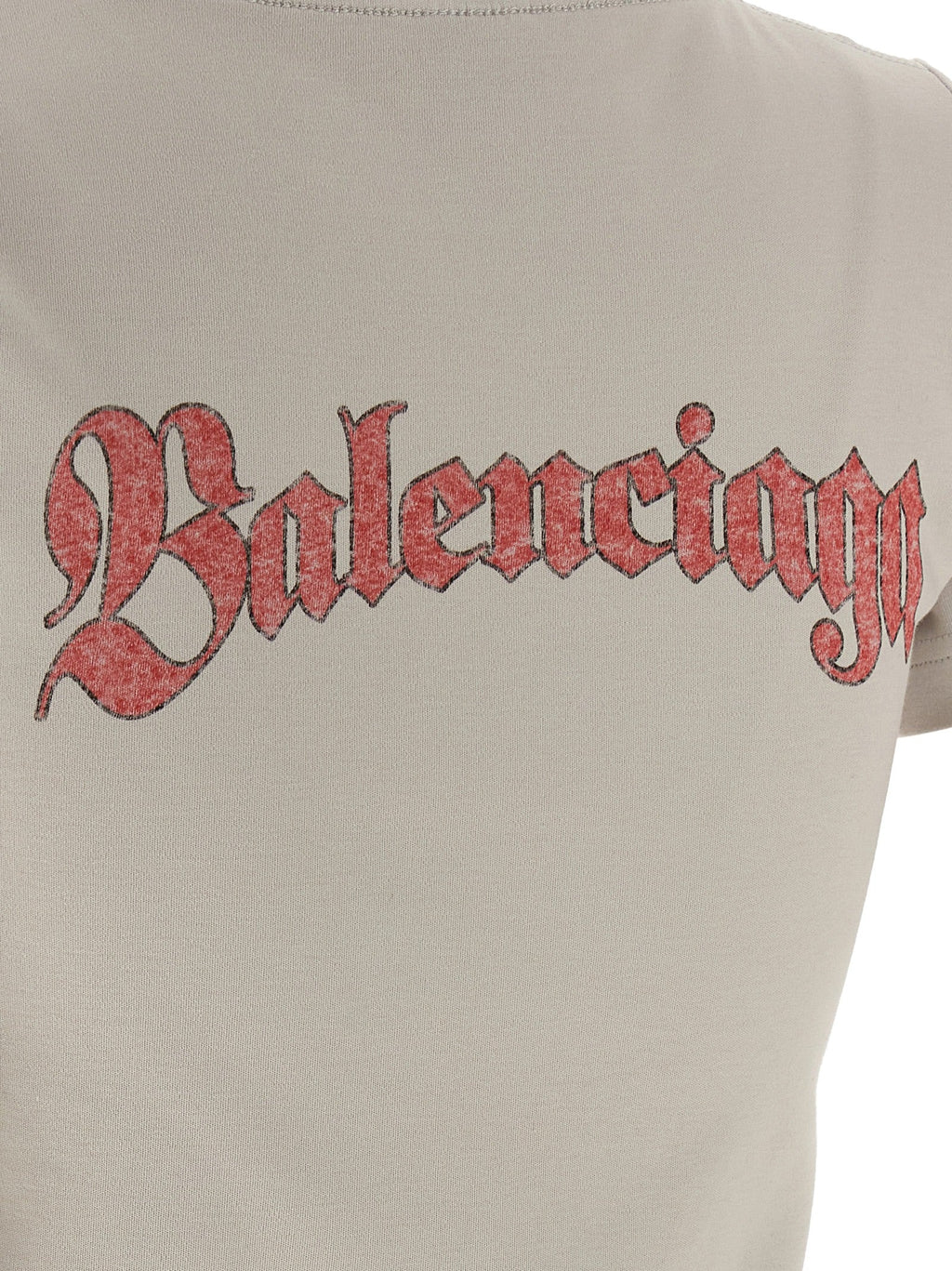 Balenciaga Gray Cotton T-Shirt Balenciaga