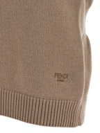 Fendi Beige Cashmere Sleeveless Jacket Fendi