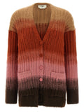 Fendi Multicolor Wool Cardigan Fendi
