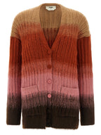 Fendi Multicolor Wool Cardigan Fendi