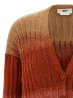 Fendi Multicolor Wool Cardigan Fendi