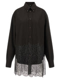 Fendi Brown Virgin Wool Blouse Fendi