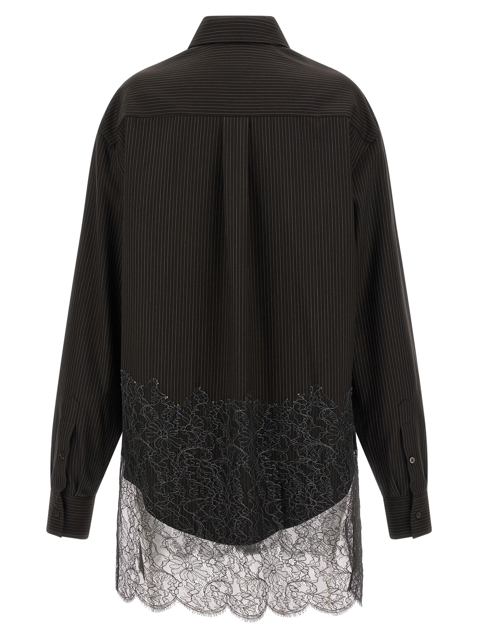 Fendi Brown Virgin Wool Blouse Fendi