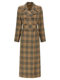 Valentino Garavani Brown Virgin Wool Coat Valentino Garavani
