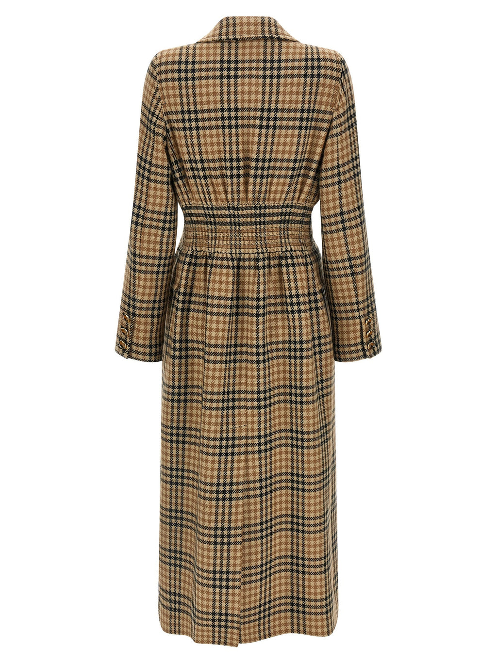 Valentino Garavani Brown Virgin Wool Coat Valentino Garavani