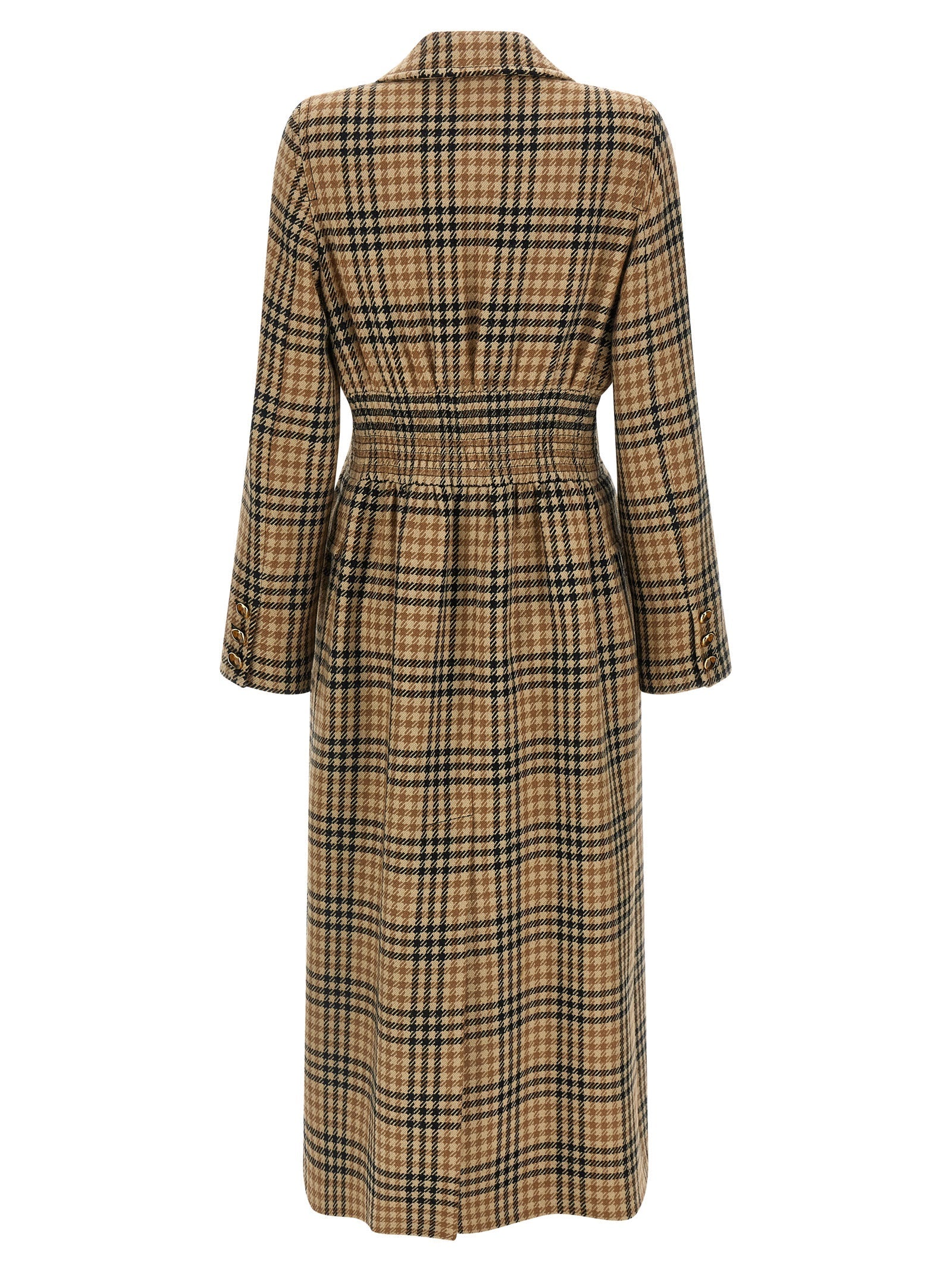 Valentino Garavani Brown Virgin Wool Coat Valentino Garavani