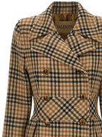 Valentino Garavani Brown Virgin Wool Coat Valentino Garavani