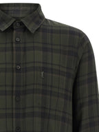 Saint Laurent Bicolor Cotton Blouse Saint Laurent