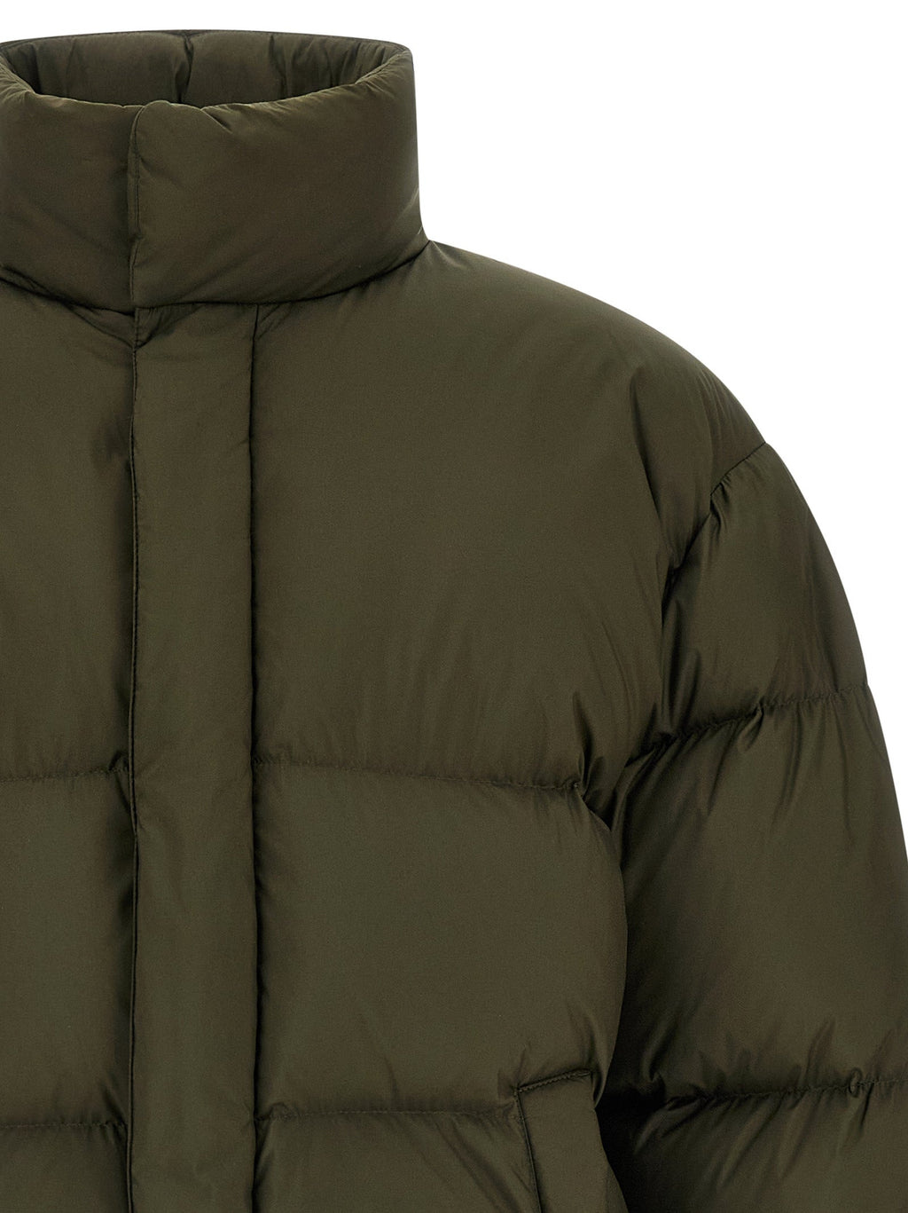 Saint Laurent Bicolor Polyester Full-Length Jacket Saint Laurent