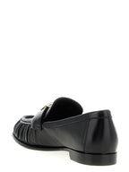 Fendi Black Lamb Leather Slip-On Loafers Fendi
