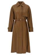 Fendi Brown Lamb Leather Coat Fendi