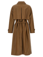 Fendi Brown Lamb Leather Coat Fendi