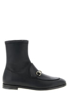 Gucci Black Lamb Leather Ankle Boots Gucci