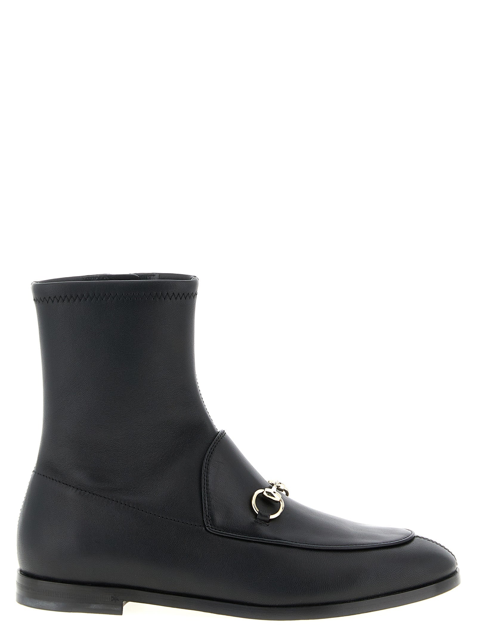 Gucci Black Lamb Leather Ankle Boots Gucci