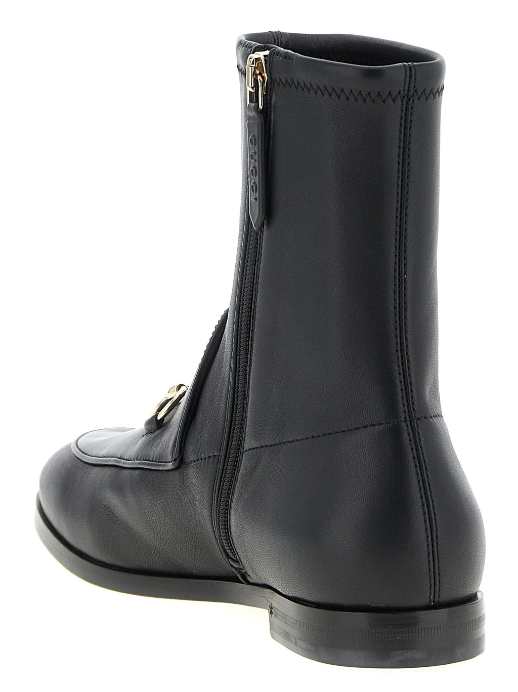 Gucci Black Lamb Leather Ankle Boots Gucci
