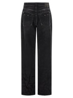 Balenciaga Black Cotton Straight-Leg Jeans Balenciaga