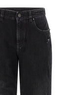 Balenciaga Black Cotton Straight-Leg Jeans Balenciaga
