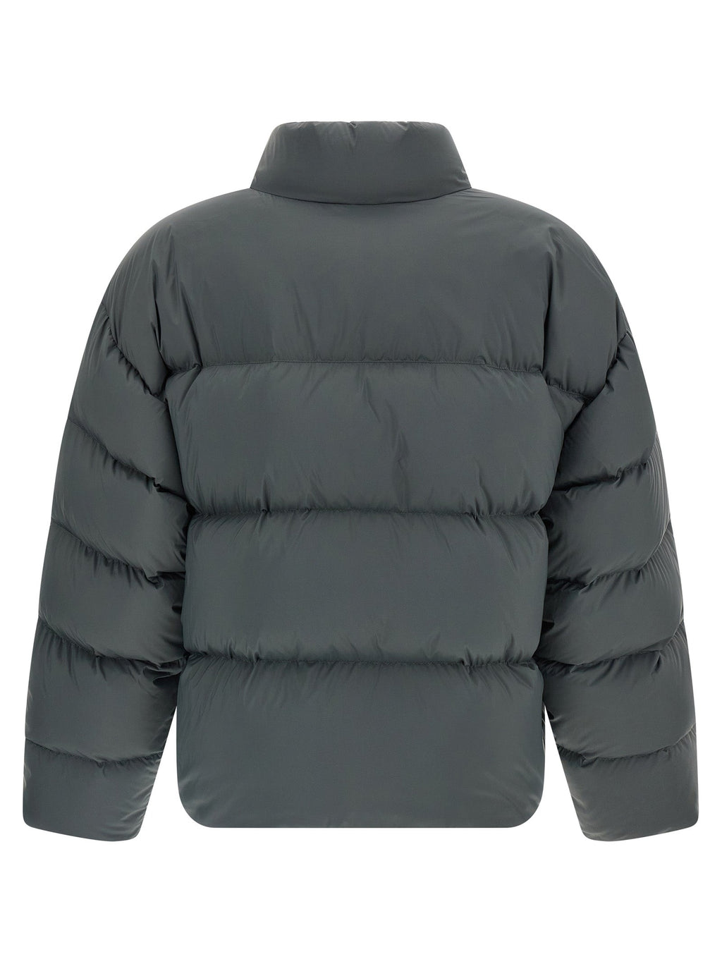 Balenciaga Gray Polyamide Full-Length Jacket Balenciaga