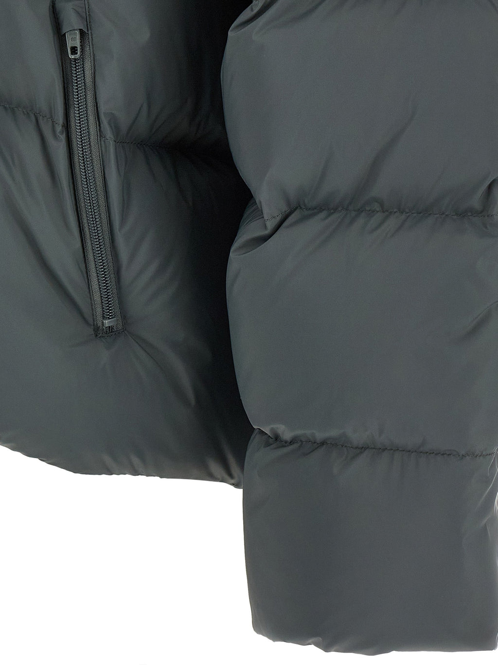 Balenciaga Gray Polyamide Full-Length Jacket Balenciaga
