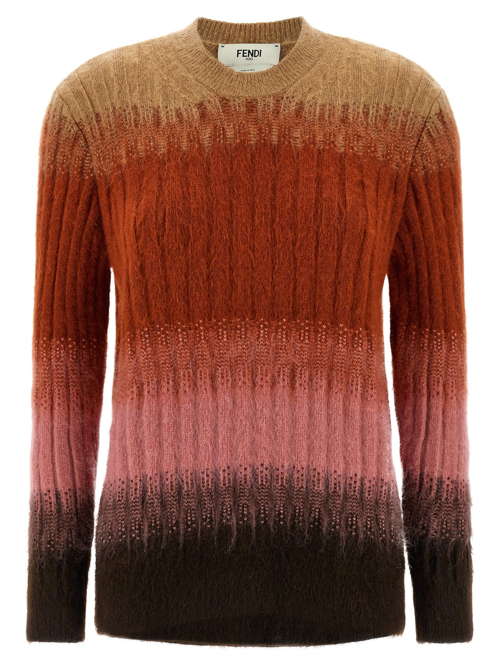 Fendi Multicolor Wool Cardigan Fendi