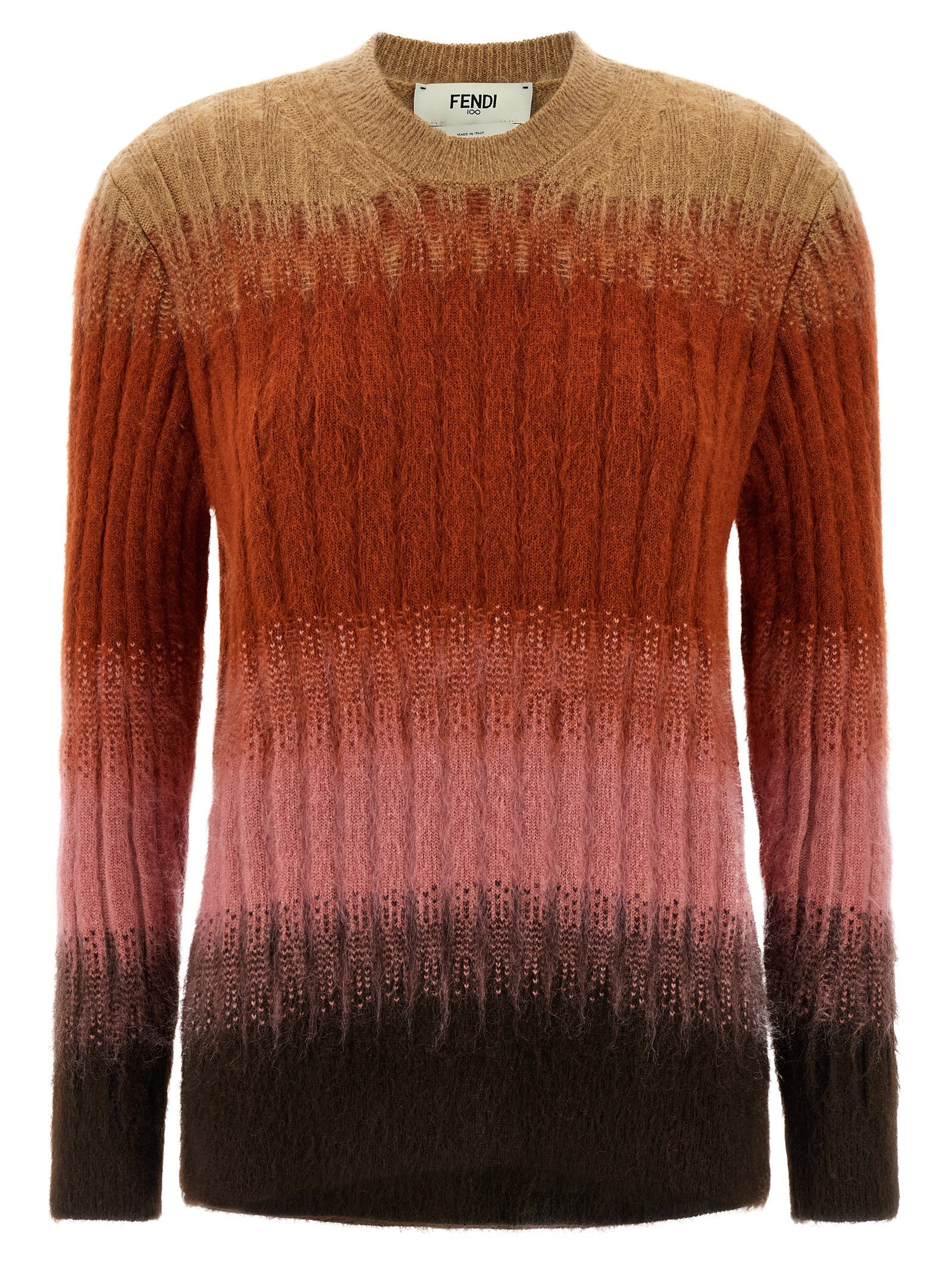 Fendi Multicolor Wool Cardigan Fendi
