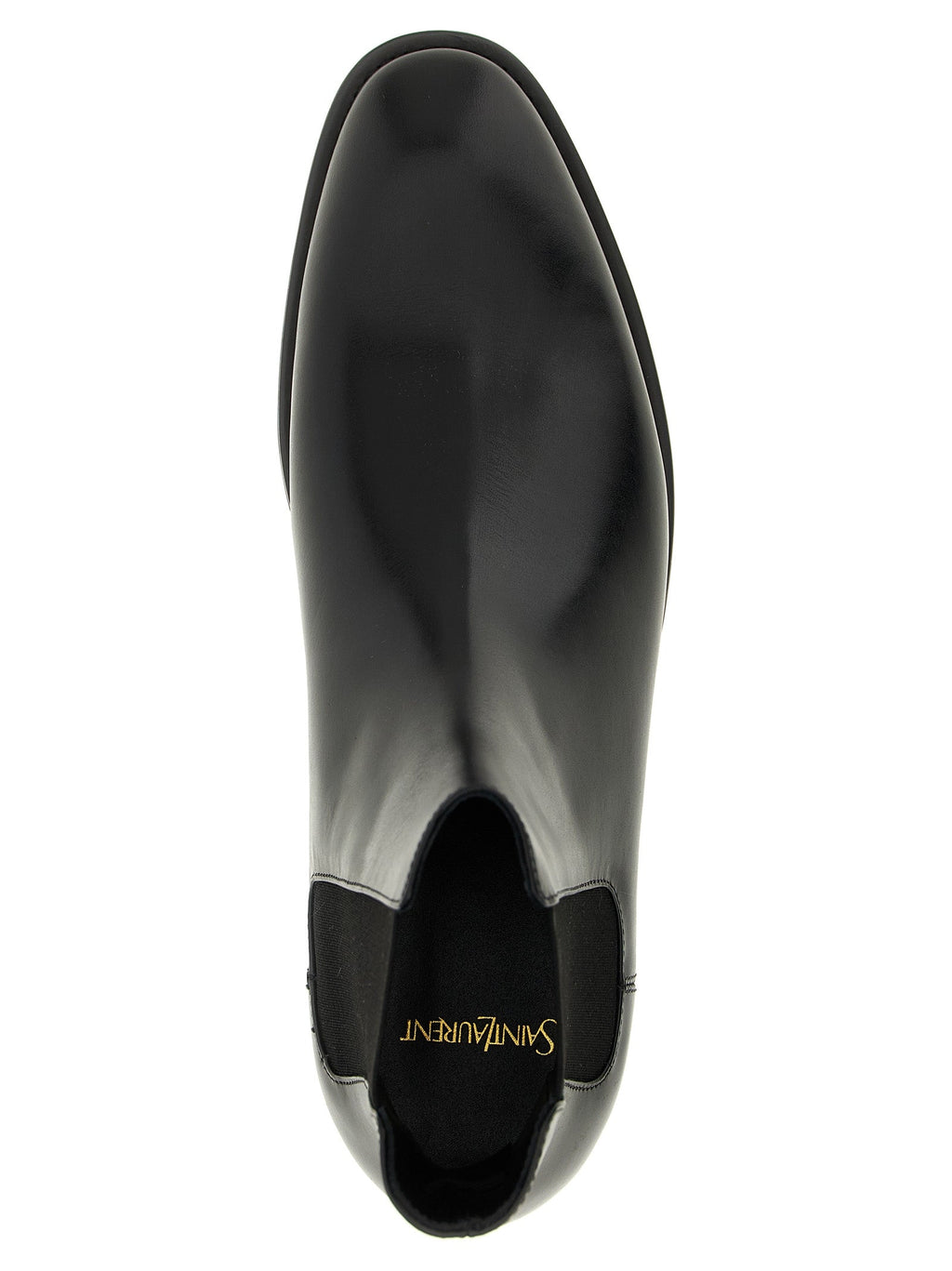 Saint Laurent Black Calfskin Chelsea Boots Saint Laurent