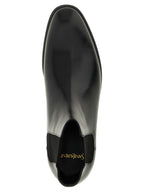 Saint Laurent Black Calfskin Chelsea Boots Saint Laurent